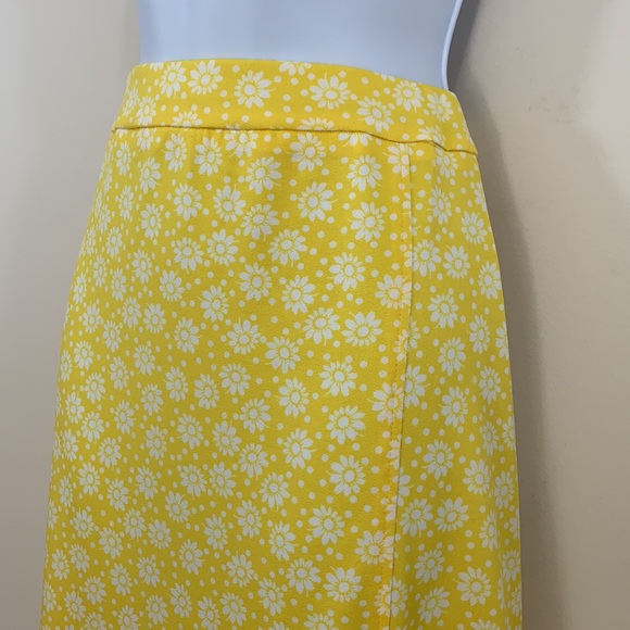 C EST 1946 Daisy Floral Ruffle Hem Skirt Sz 14/16 - Picture 3 of 8